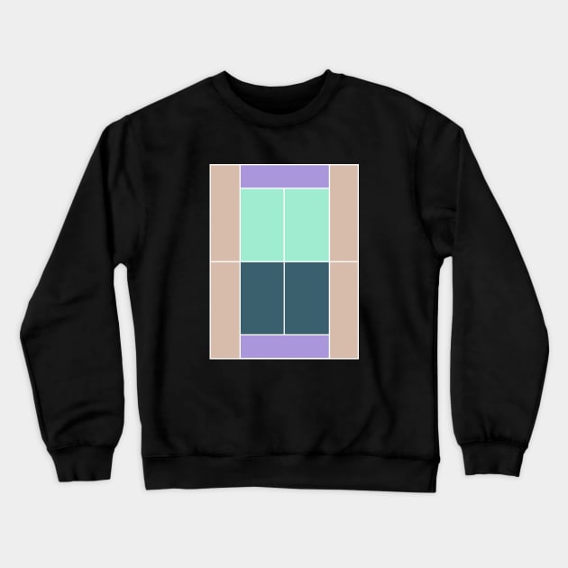 TENNIS COURT PALETTE Crewneck Sweatshirt by King Chris